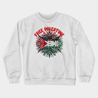 Free Palestine, Solidarity For Palestine Crewneck Sweatshirt